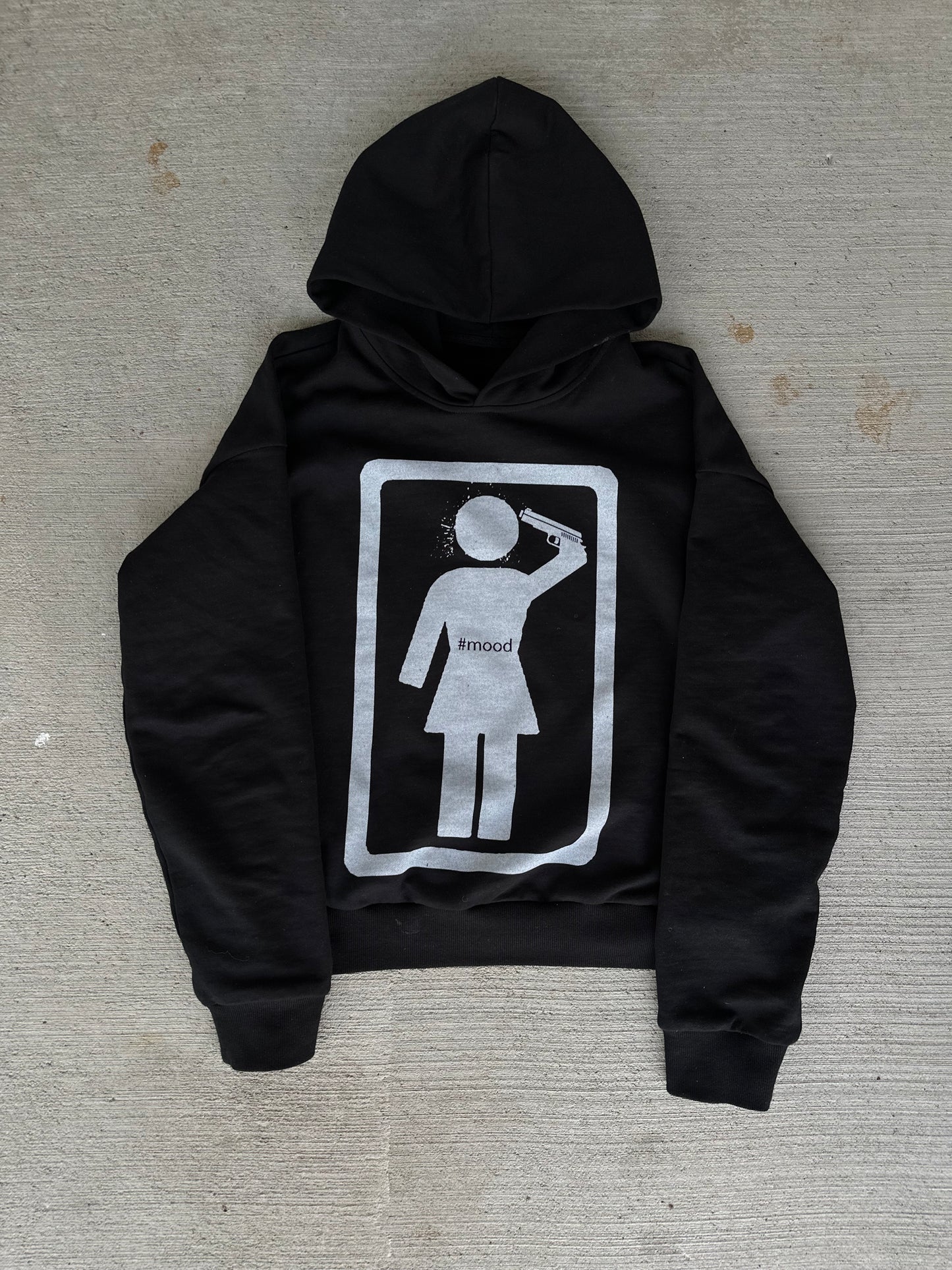 #MOOD HOODIE BLACK + WHITE