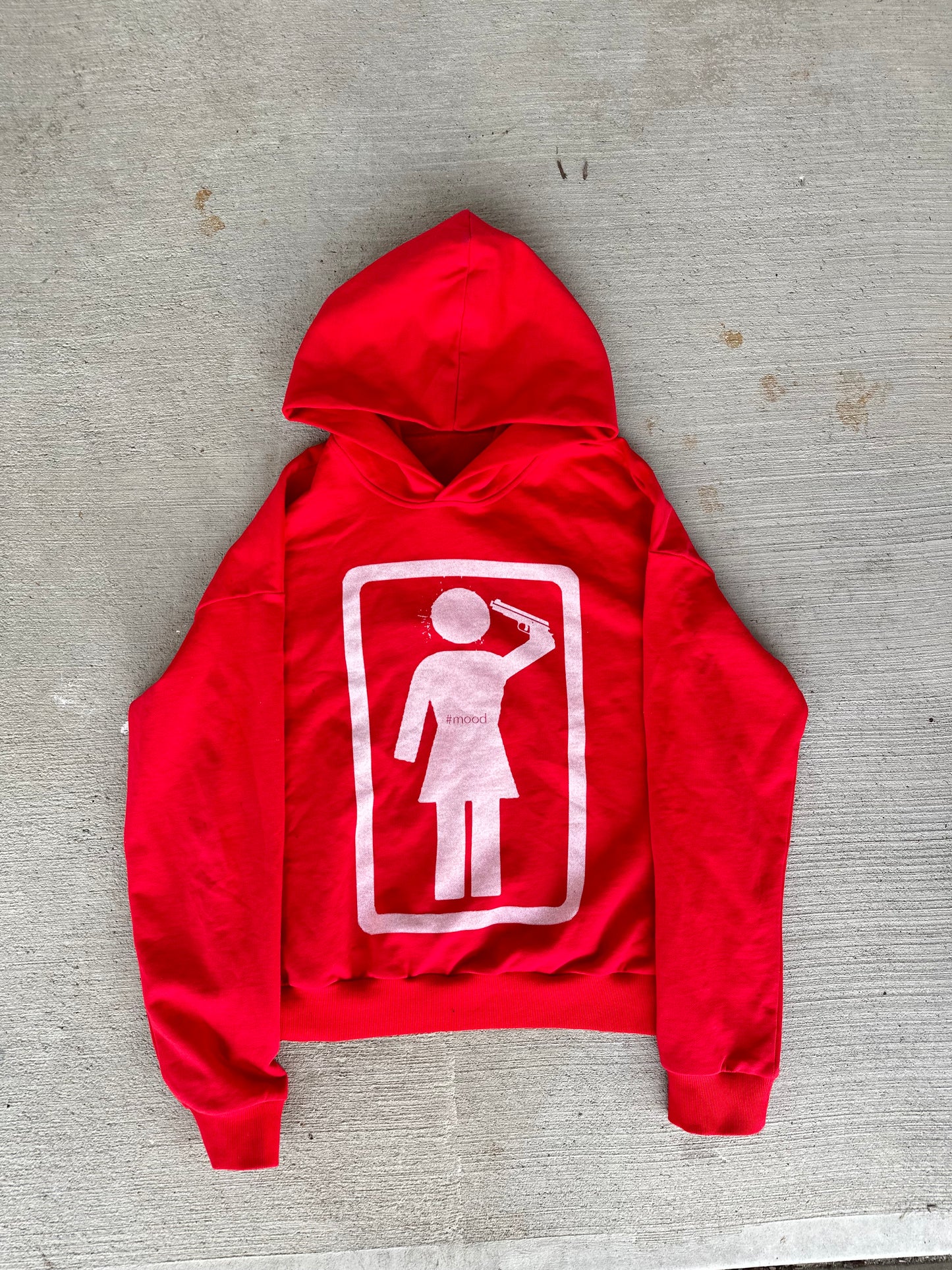 #MOOD HOODIE RED