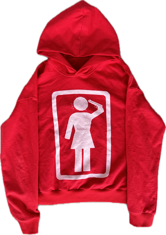 #MOOD HOODIE RED