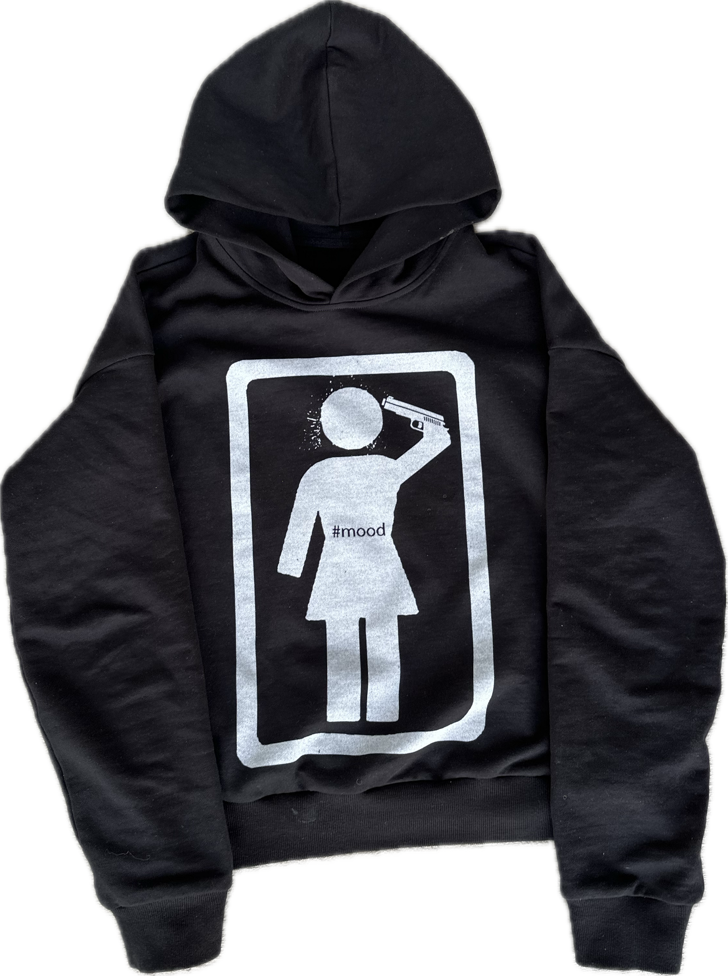 #MOOD HOODIE BLACK + WHITE